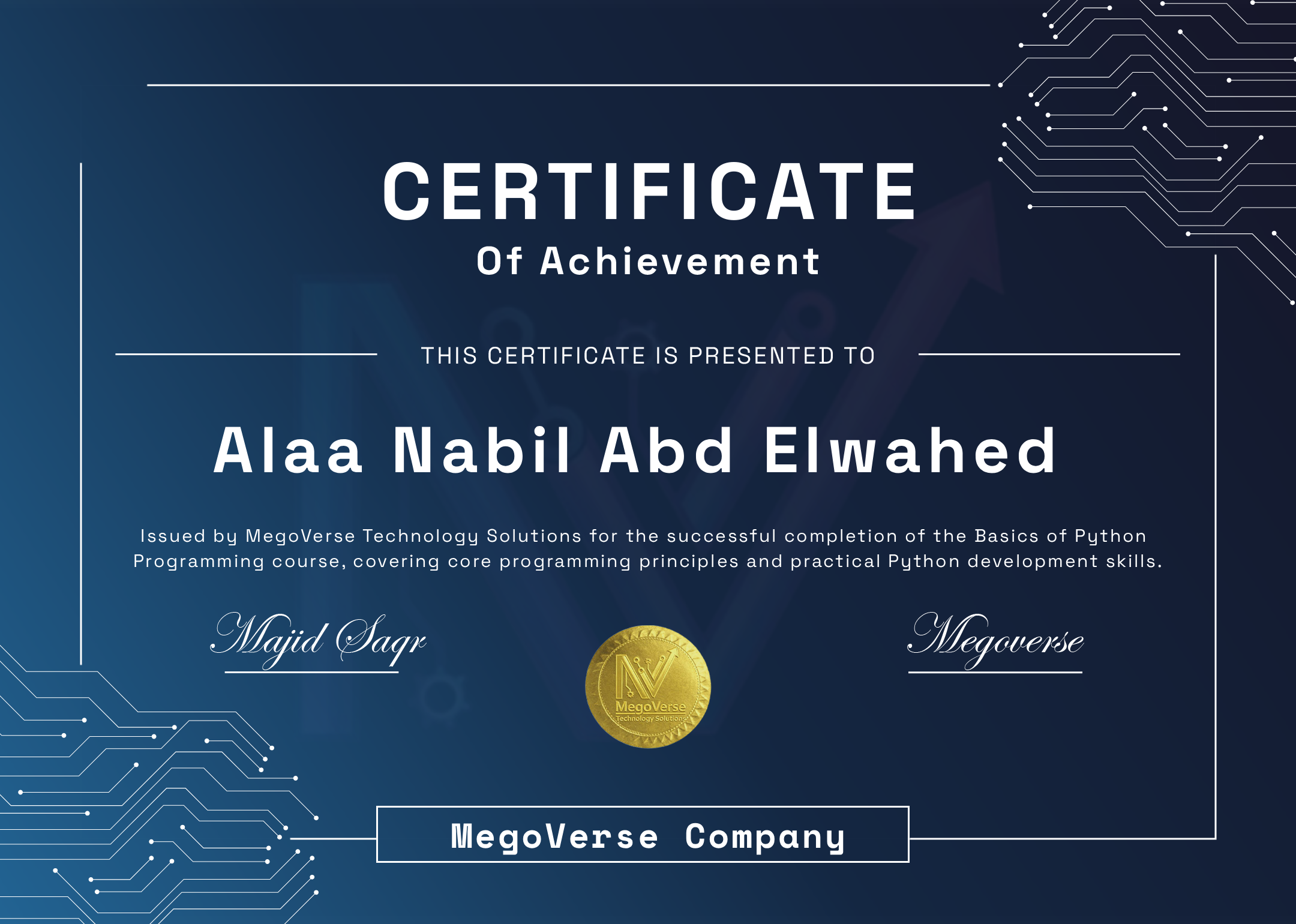 Certificate Preview