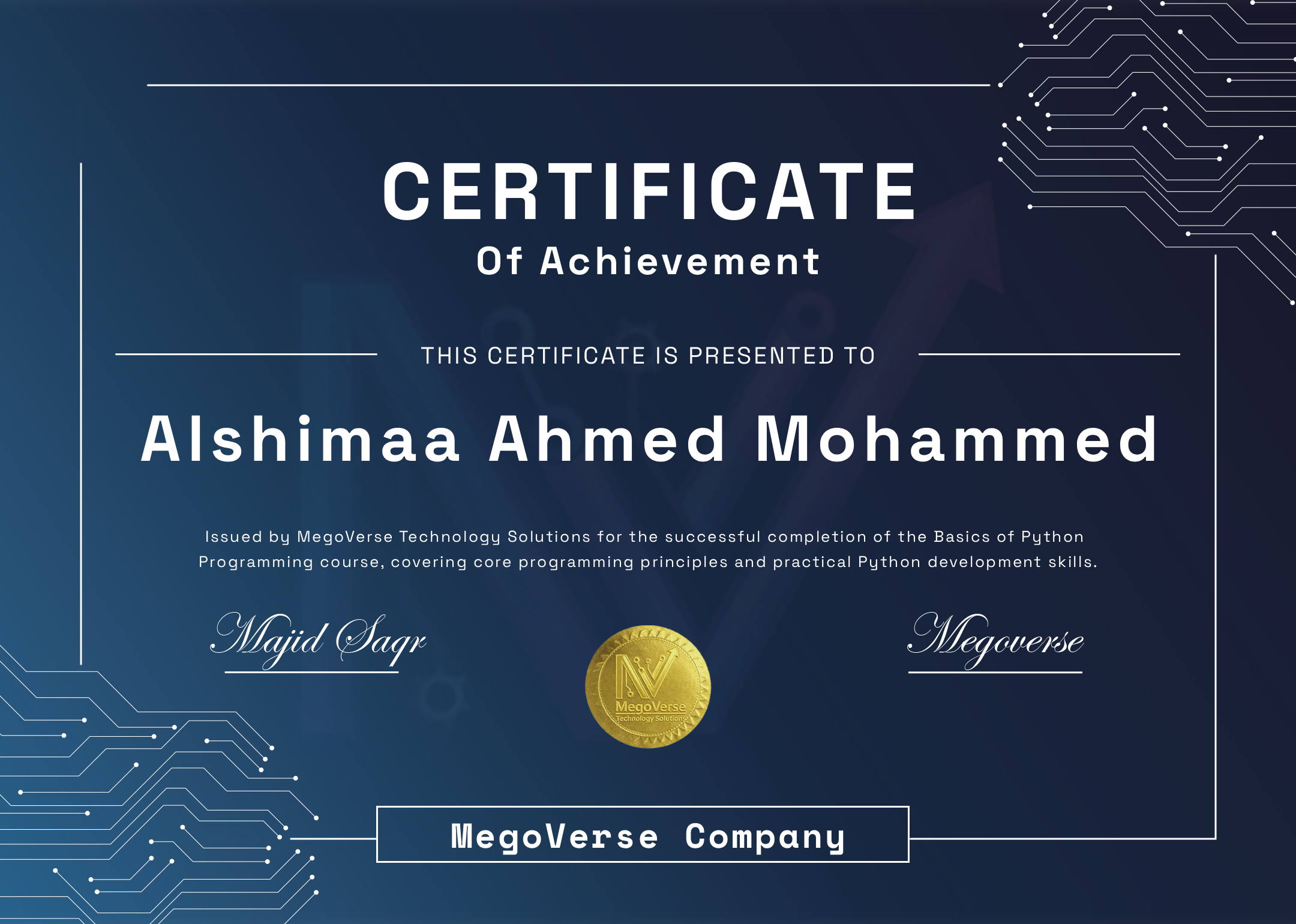 Certificate Preview
