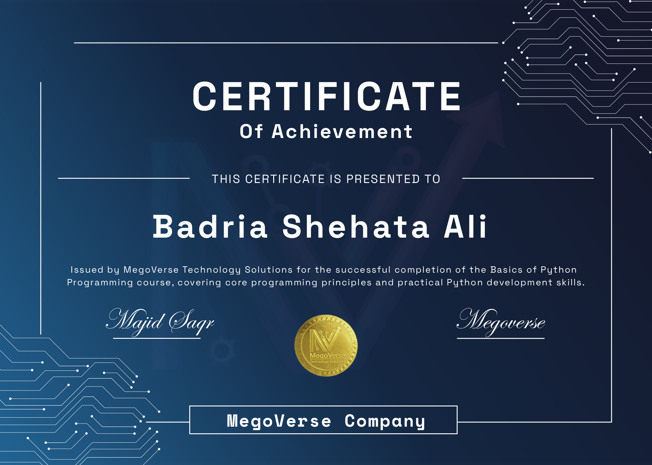 Certificate Preview