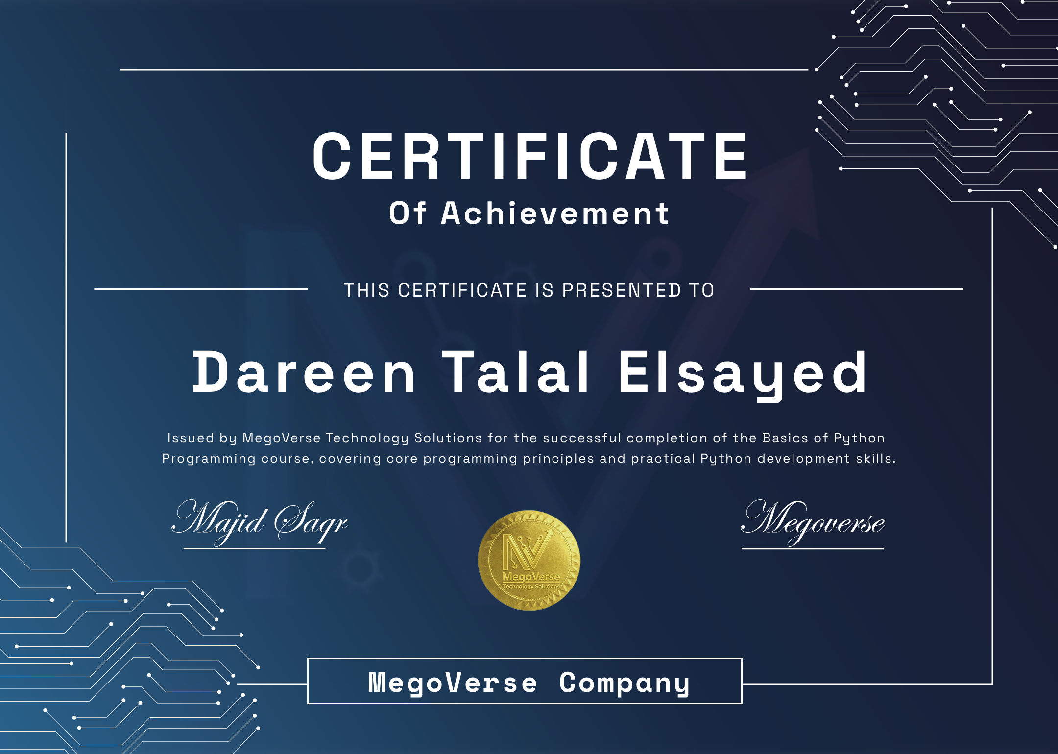 Certificate Preview