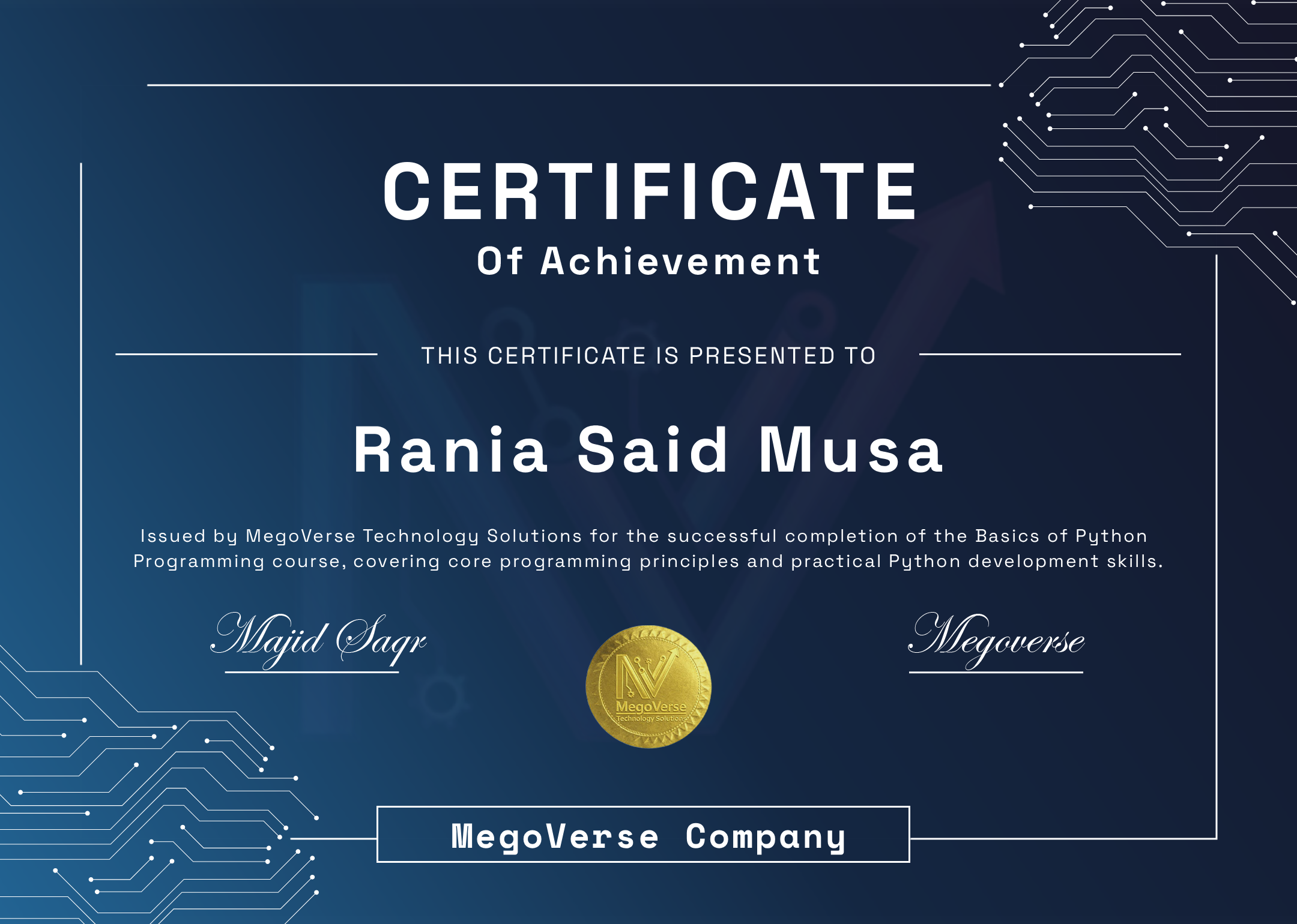 Certificate Preview