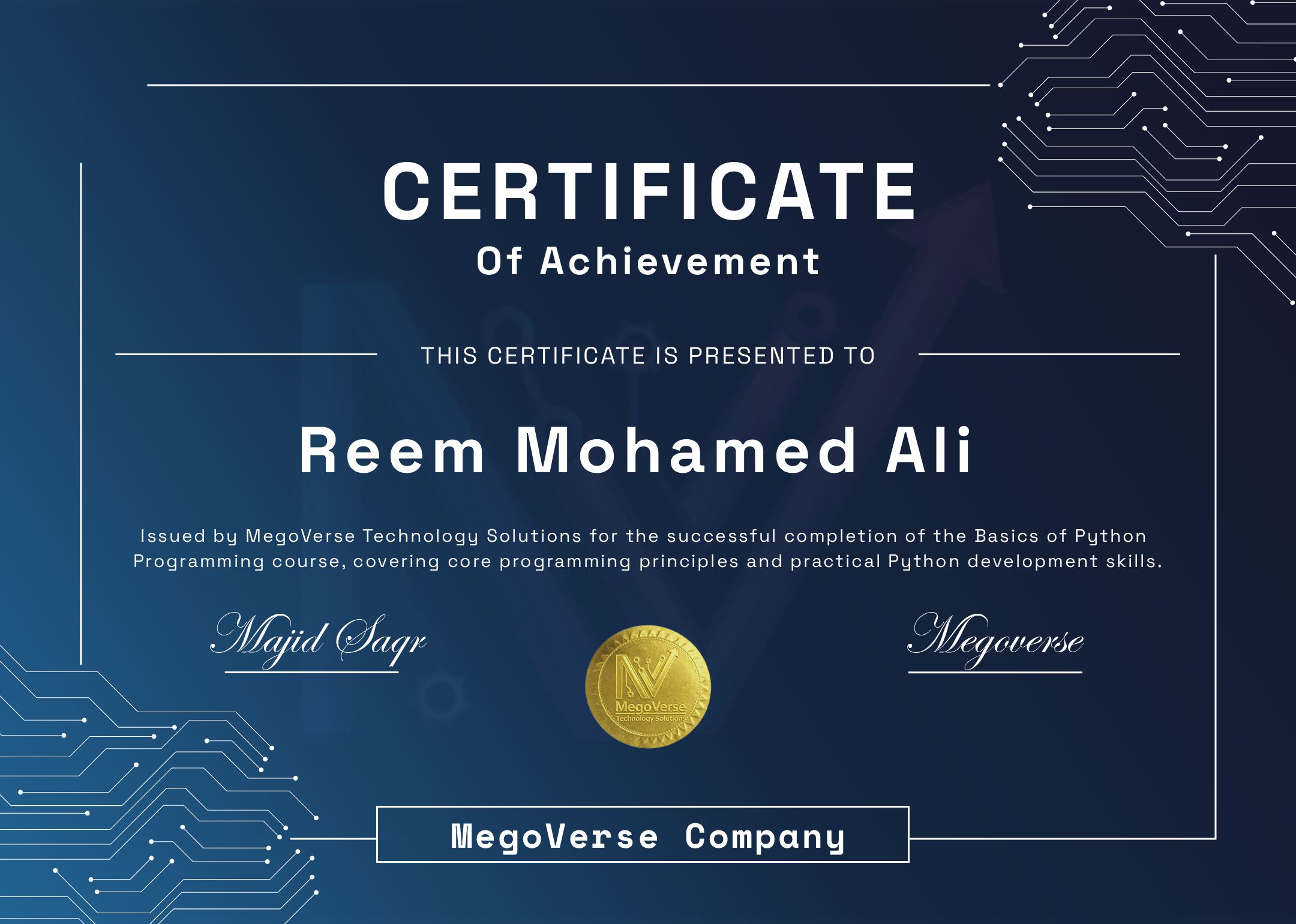 Certificate Preview
