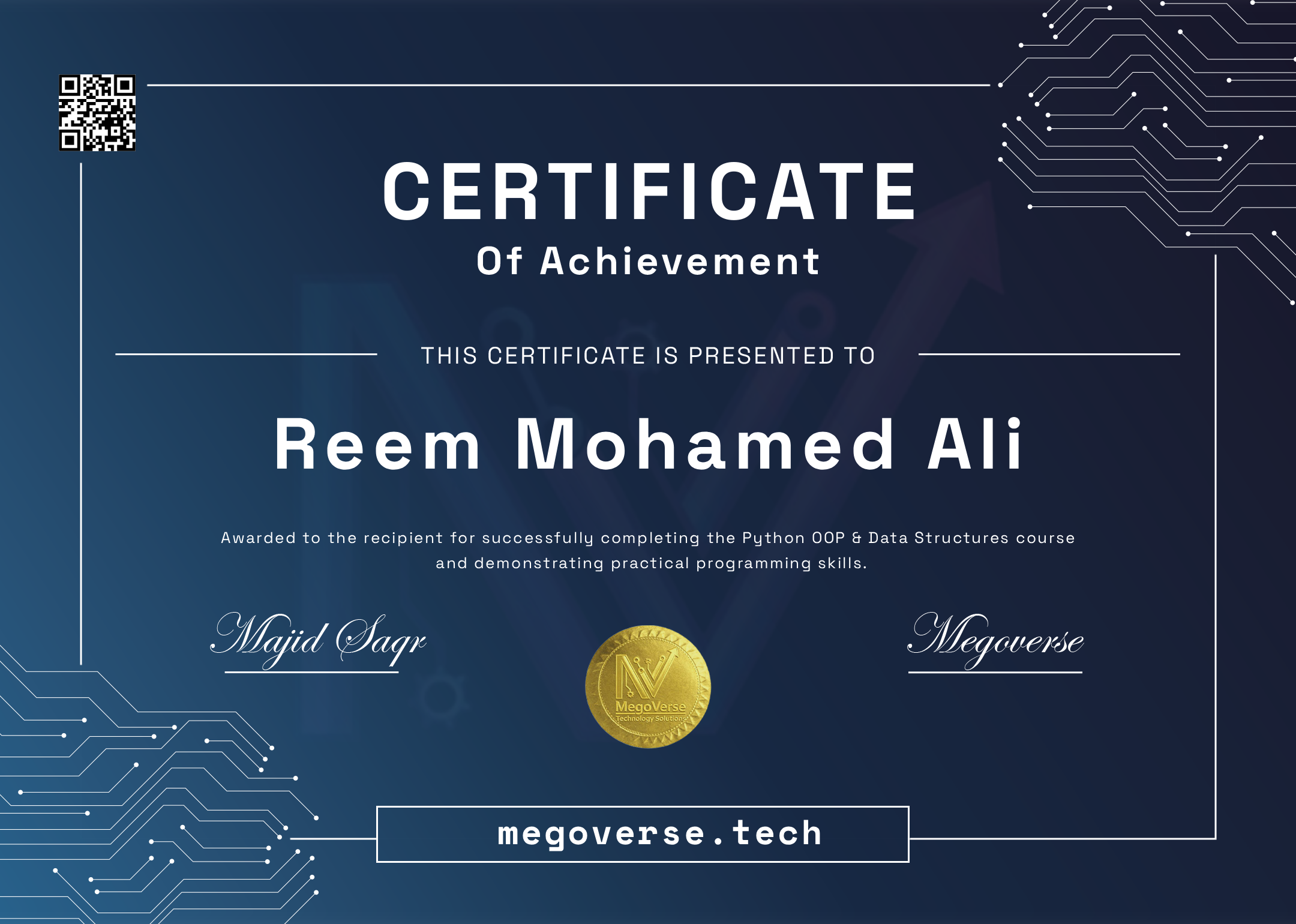 Certificate Preview