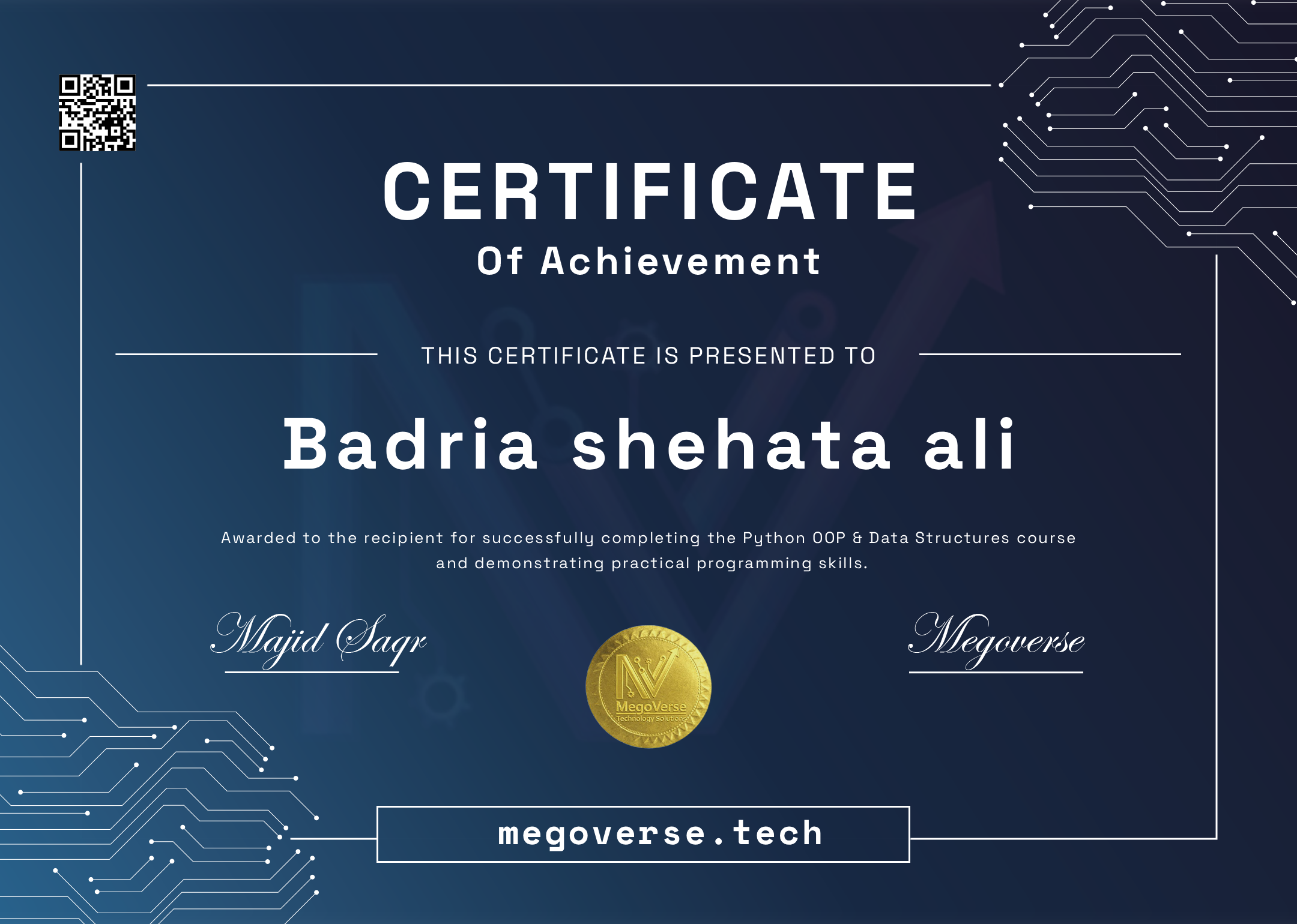 Certificate Preview